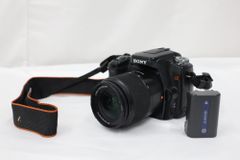 ジャンク】SONY α100 デジタル一眼レフ バッテリー2個付、レンズオマケ