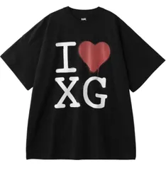 新品 [エックスガール] ステンシルアイラブXGロゴショートスリーブビッグティードレス STENCIL I LOVE XG LOGO S/S BIG TEE DRESS 105252041007 BLACK S