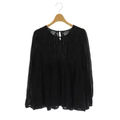 アーバンリサーチ サニーレーベル URBAN RESEARCH Sonny Label シフリー刺繍コットンブラウス F ブラック /ES ■OS