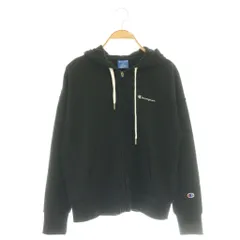 チャンピオン CHAMPION ZIP HOODED SWEATSHIRT パーカー ジップアップ M ブラック /DF ■OS