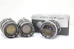 【返品保証】 オリンパス Olympus PEN-FT G.Zuiko Auto-W 25mm F2.8 E.Zuiko Auto-T 100mm F3.5 ボディレンズセット  e5380のサムネイル
