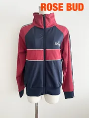 【2024年製】ROSE BUD　ローズバット　SPALDING別注　トラックジャケット　定価15,950円　F（フリー）　レッド×ネイビー　カジュアル　スポーツ　おしゃれ　送料込み　6463444のサムネイル