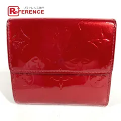 LOUIS VUITTON ルイヴィトン 3つ折り財布  ポルトモネ ビエ カルト クレディ M91982  モノグラムヴェルニキャンバス ポムダムール レッド