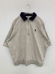 U.S. POLO ASSN. ユーエスポロアッスン スウェット M グレー コットン スウェット 無地 ワンポイント ブランドロゴ 刺繍 半袖