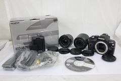 [Return Guarantee] [Original Box Included] Olympus E-420 Digital SLR Camera with Zuiko 14-42mm F3.5-5.6 and 40-150mm F4-5.6 Lenses, Battery, and Charger (M7220)
