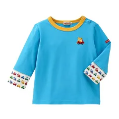 新品 [ミキハウス] 長袖Ｔシャツ くま うさぎ 男の子 女の子 ベビー キッズ 子供服 ワンポイント 通園 通学 10-5263-140 80cm ブルー