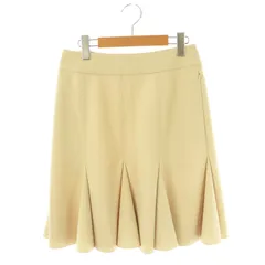 フォクシーニューヨーク FOXEY NEW YORK フレアスカート 膝丈 40 ベージュ 18766 /DO ■OS