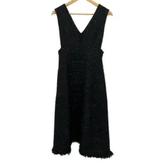 CELFORD(セルフォード) ワンピース サイズ36 S レディース美品  - 黒 ラメ/ツイード/フリンジ