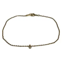 agete(アガット) ブレスレット美品  - K10YG×ダイヤモンド 1Pダイヤ/ダイヤ約0.02カラット