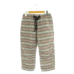 ワイルドシングス WILDTHINGS 総柄 パンツ クロップド XS グレー オレンジ 茶 /MI ■OS