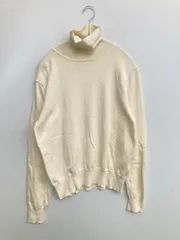 F.S.C ニット/セーター LL アイボリー コットン ニット 無地 ミドル丈 長袖 タートルネック/ハイネック