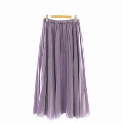 アーバンリサーチ ドアーズ URBAN RESEARCH DOORS ランダムプリーツロングスカート マキシ M 紫 パープル /AT ■OS ■AX