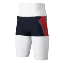 新品 [ミズノ] スイム 水泳 競泳 練習用 トレーニング水着 エクサースーツ ショートスパッツ メンズ N2MBB561 96：ブラック×レッド サイズ：M