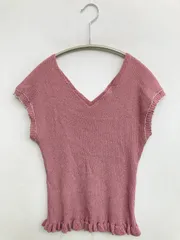 one after another NICE CLAUP ワンアフターアナザーナイスクラップ ニット/セーター F ピンク