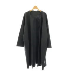 ITEMS URBANRESEARCH アイテムズ アーバンリサーチ ライトダンボールノーカラーコート ロング F チャコール /HK ■OS