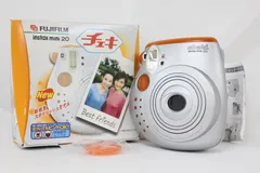 【返品保証】 【元箱付き】フジフィルム Fujifilm instax mini 20 オレンジ 60mm Focus チェキ  M5460