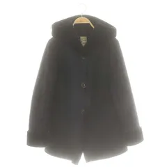 カージュ Khaju フェイクムートンコート アウター フード ネイビー /ES ■OS
