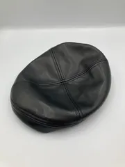 SMELLY ハンチング/ベレー帽 ブラック 合成皮革/人工皮革