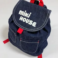 mikihouse ミキハウス　リュック　デニム　ロゴ　ネイビー　RF00024