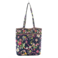 ベラブラッドリー Vera Bradley トートバッグ 花柄 総柄 キルティング ネイビー ピンク 黄緑 /RI ■OS