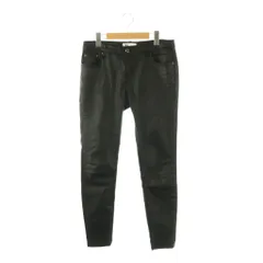 ザラ ZARA コーティングストレッチパンツ スキニー US6 ブラック /HK ■OS ■SH