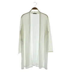 23区 オンワード樫山 17AW ロング ニット カーディガン 長袖 トッパー 38 ホワイト /MY ■OS