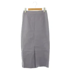 ガリャルダガランテ GALLARDAGALANTE リネンストレッチセンタースリットスカート 0 ラベンダー /DO ■OS