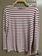 SAINT JAMES(セントジェームス) 長袖 ストライプ Tシャツ s