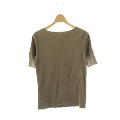 ナノユニバース nano universe Anti Soaked(R) 汗染み防止ボートネックTシャツ カットソー M ブラウン /ES ■OS ■SH