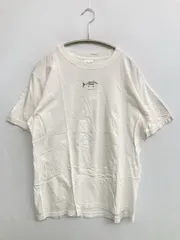 Printstar プリントスター Tシャツ/カットソー M ホワイト 前面プリント ワンポイント ミドル丈 半袖 クルーネック(丸首)