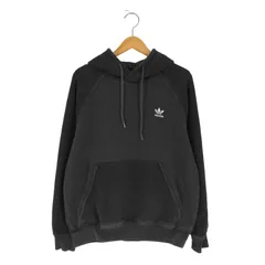 アディダスオリジナルス adidas Originals ESSENTIALS エッセンシャルズ 裏地フリース トレフォイルロゴ刺繍 プルオーバー パーカー レディース import：L 