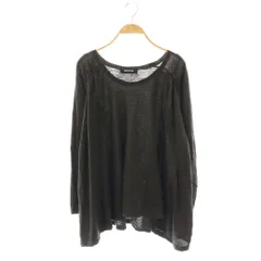 ズッカ zucca カットソー ニット 長袖 ウール M チャコールグレー /NR ■OS