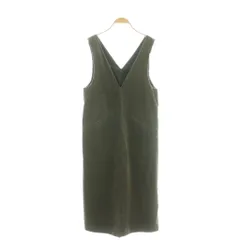 グリーンレーベルリラクシング ユナイテッドアローズ green label relaxing フェザーツイル ジャンスカ ジャンパースカート ワンピース F ダークグレー /DF ■OS