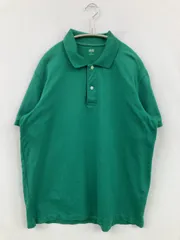 UNIQLO ユニクロ ポロシャツ XL グリーン 無地 ワンポイント 半袖