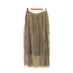 アーバンリサーチ ドアーズ URBAN RESEARCH DOORS ランダムプリーツスカート ロング One グレージュ /DF ■OS