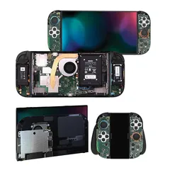 PlayVital Nintendo Switch 2（2025）本体・Joycon対応 フルセット保護ステッカーシール 2セット カスタマイズ用ビニールステッカー ドック＆グリップスシール付き【ティアダウン】 0