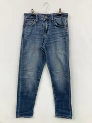 UNIQLO ユニクロ デニムパンツ 22 (56cm) ブルー フルレングス 無地 スキニー・タイト レギュラー ヴィンテージ