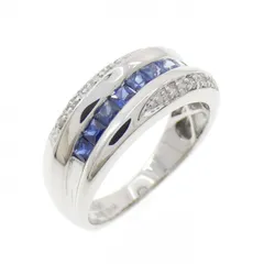 K18WG サファイヤ リング 0.60CT