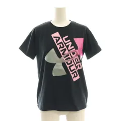 アンダーアーマー UNDER ARMOUR HEATGEAR ロゴ Tシャツ カットソー 半袖 YLG 150 黒 /NR ■OS