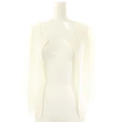 マックスマーラ MAX MARA クルーネックカーディガン 七分袖 ホワイト /ES ■OS ■SH