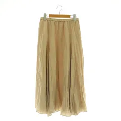 ミラオーウェン Mila Owen 24AW ウエストゴムスカート ロング フレア ギャザー ONE ベージュ /MY ■OS