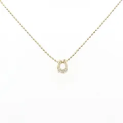 K10YG ホースシュー ダイヤモンド ネックレス