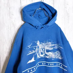 【入手困難】90s Vintage USA 古着 ブルー パーカー スウェット #r40