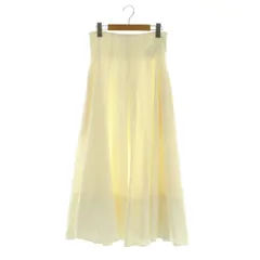 エメルリファインズ EMMEL REFINES 23SS EMハイウエストタック フレア スカート ロング S アイボリー /MY ■OS