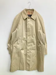 Burberrys バーバリーズ ステンカラーコート ベージュ コットン 無地 ロング丈 フードなし