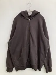 UNIQLO ユニクロ パーカー XL ブラック コットン 無地 ジップアップ 長袖