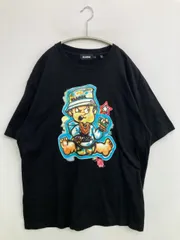 XLARGE エクストララージ Tシャツ/カットソー L ブラック クルーネック(丸首) 半袖 ミドル丈