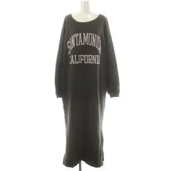 ラッセルアスレチック RUSSELL ATHLETIC SHIPS別注 カレッジロゴ ワンピース スウェット ロング M チャコールグレー /ES ■OS