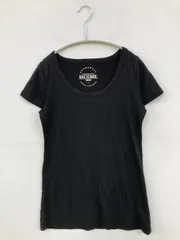 BACK NUMBER バックナンバー Tシャツ/カットソー S ブラック 無地 半袖 Uネック