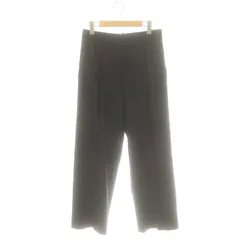 セオリー Theory PLEAT TROUSER ワイドパンツ タック 4 ブラック /ES ■OS